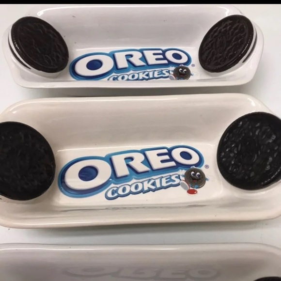 3 Piece Vintage Oreo Dessert Sundae Dishes - Picture 2 of 4